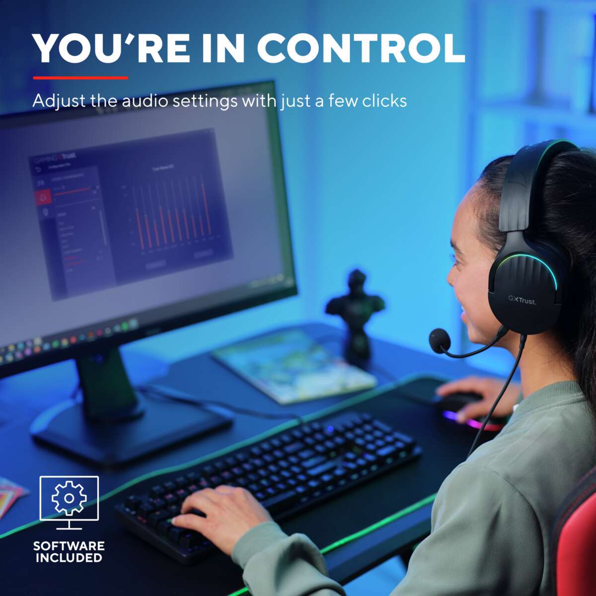 Trust GXT 490 FAYZO 7.1 USB gamingheadset