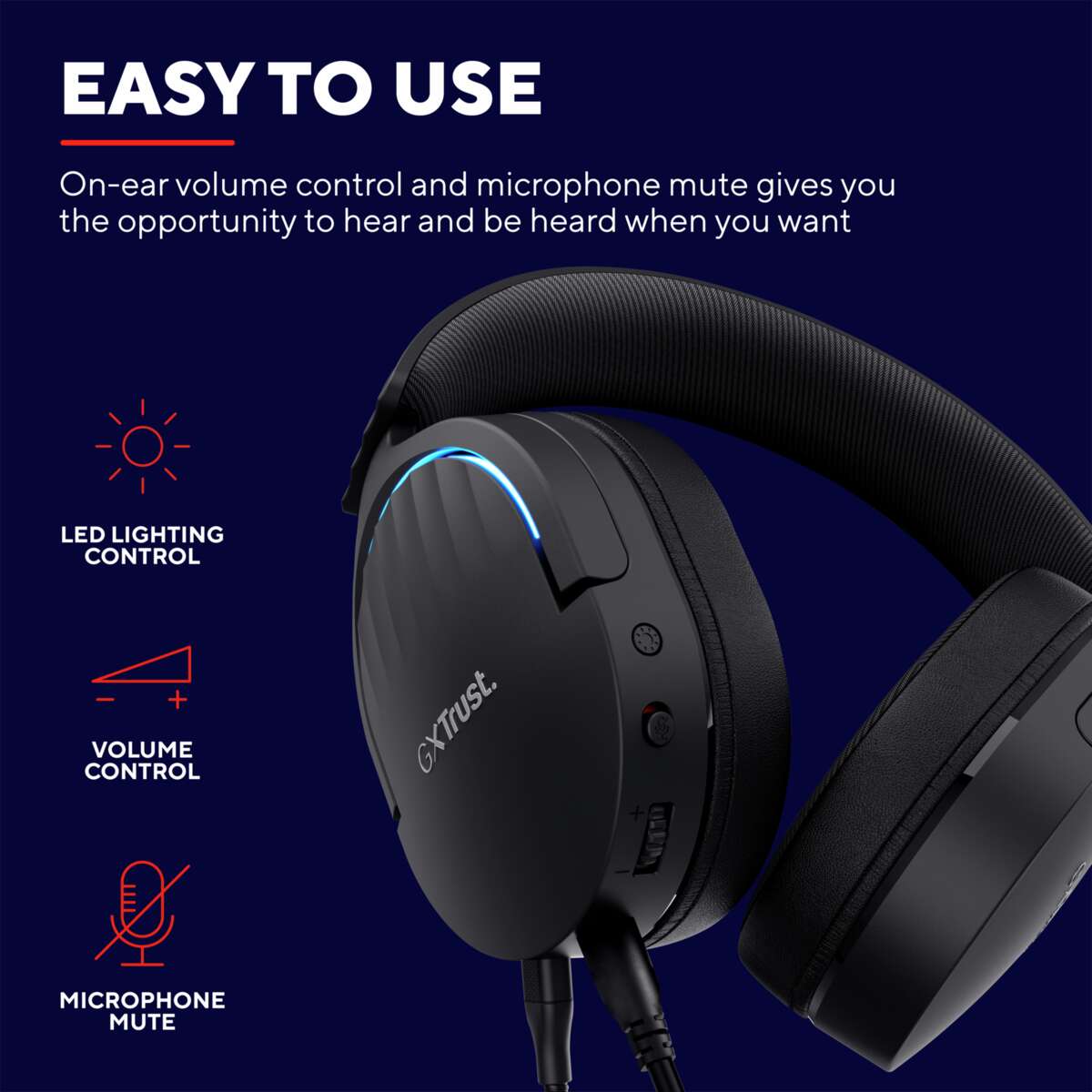 Trust GXT 490 FAYZO 7.1 USB gamingheadset