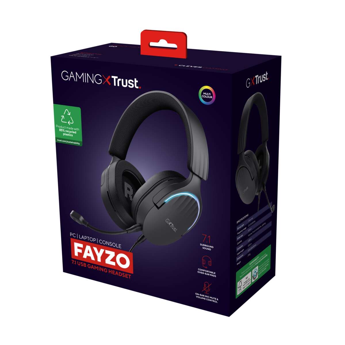 Trust GXT 490 FAYZO 7.1 USB gamingheadset