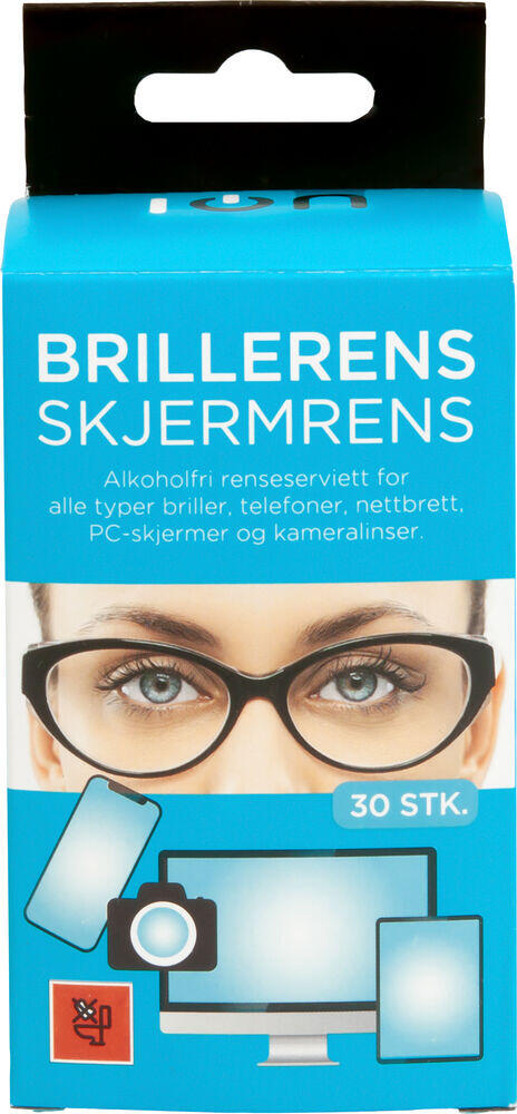 Brillerens/skjermrens 30pk