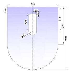 Tolmer gulvplate 793x980x6 mm