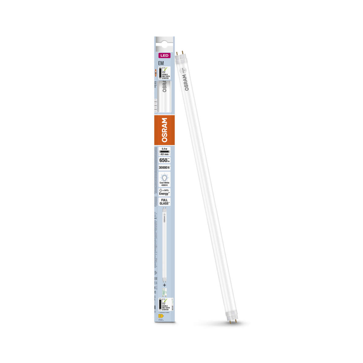 OSRAM LED lysrør T8 15 438MM5,4W840