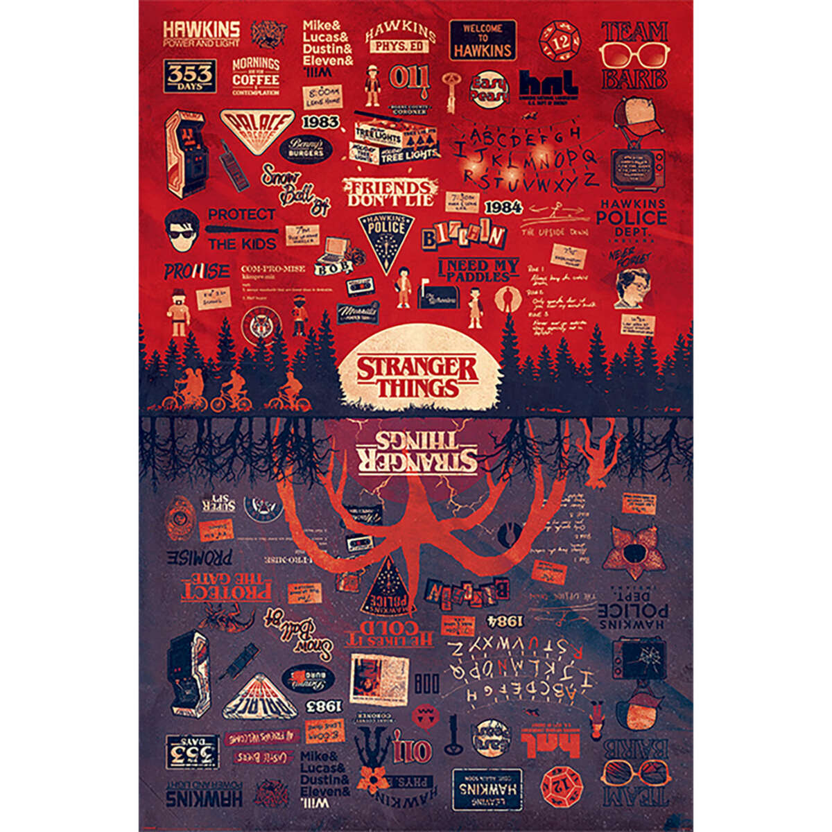 Stranger Things The Upside Down plakat