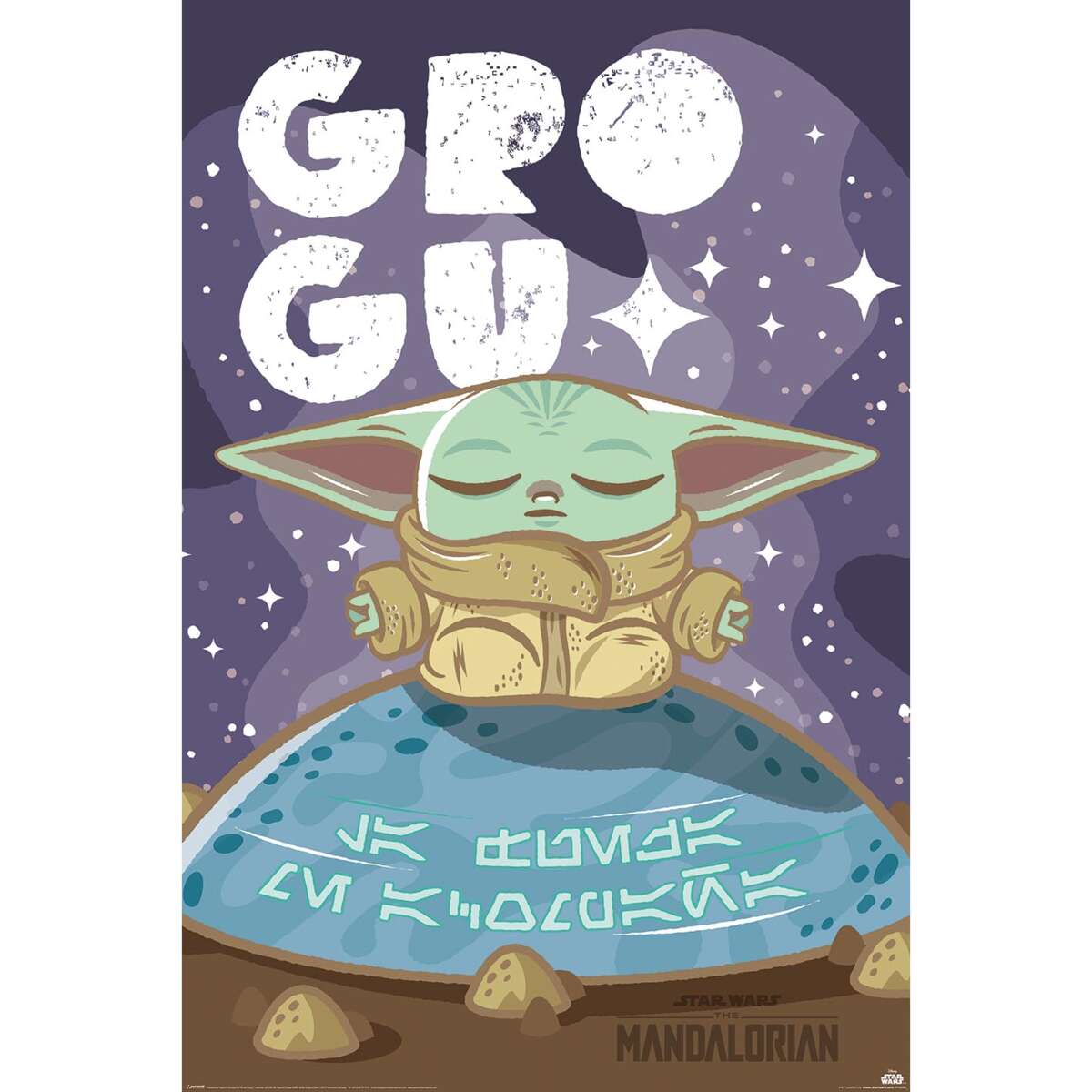 Star Wars The Mandalorian Grogu Cuteness plakat