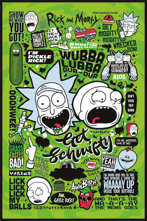 Rick and Morty Quotes plakat