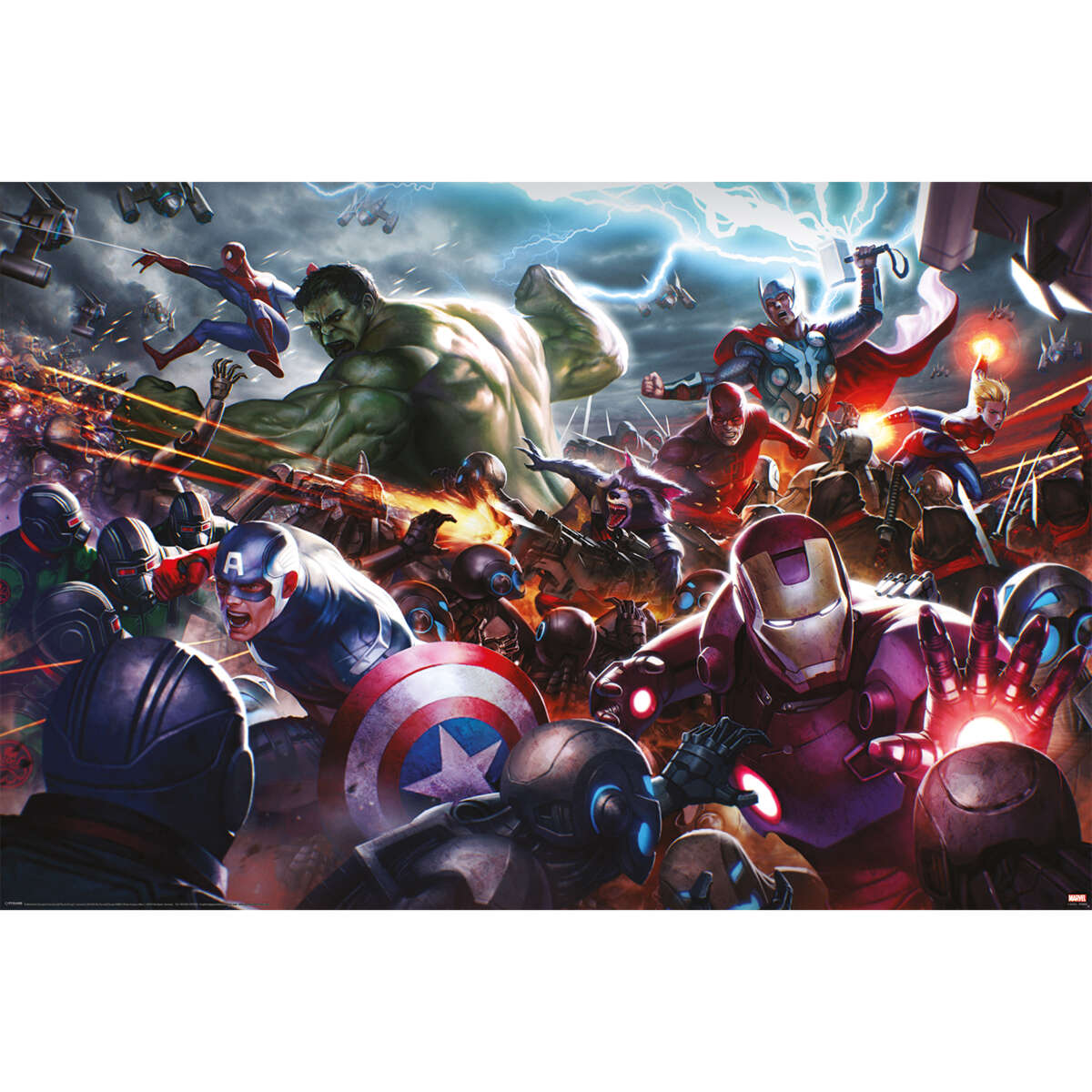 Marvel Future Fight Heroes Assault plakat