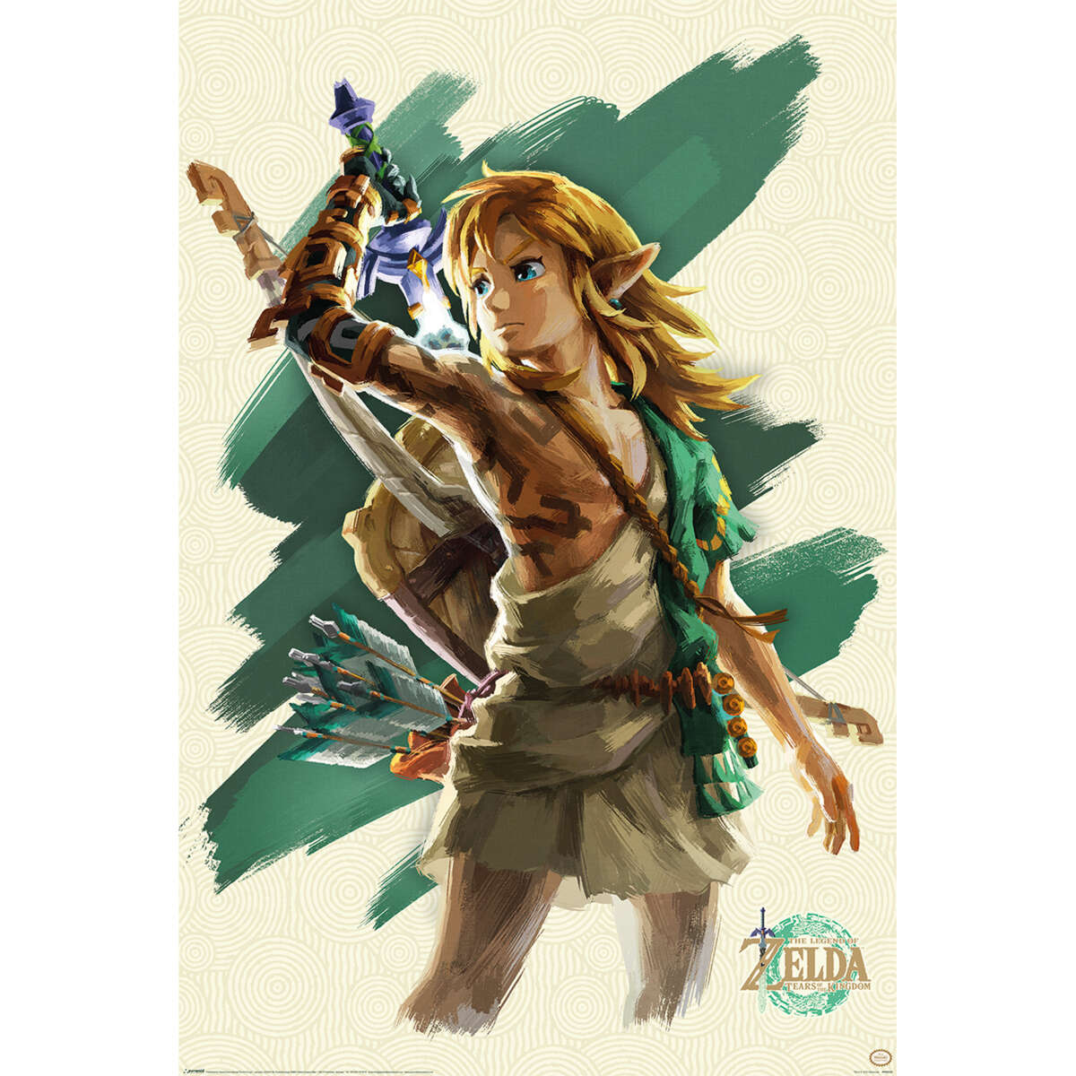 Zelda Tears of The Kingdom Link Unleashed plakat