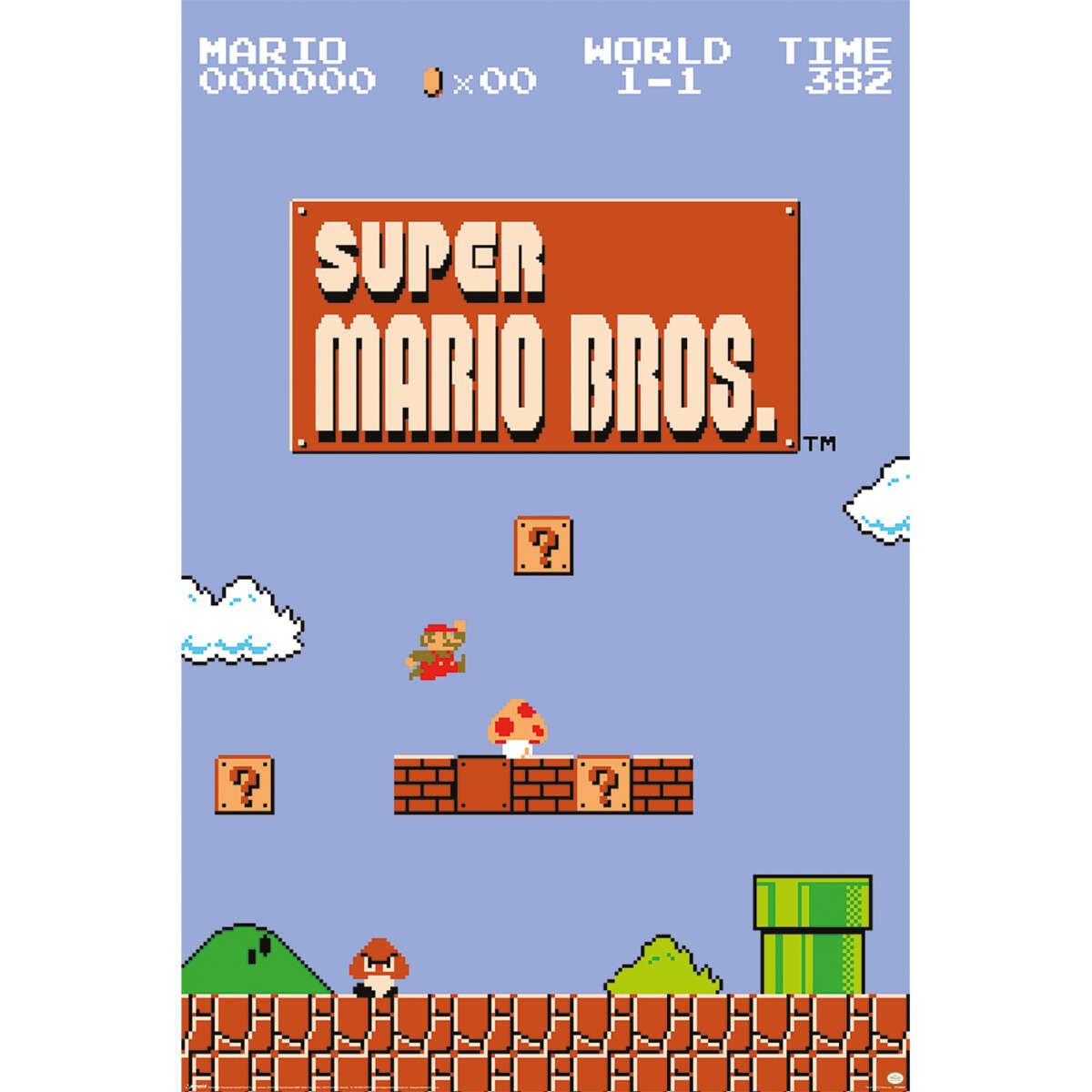 Super Mario Bros. World 1-1 plakat