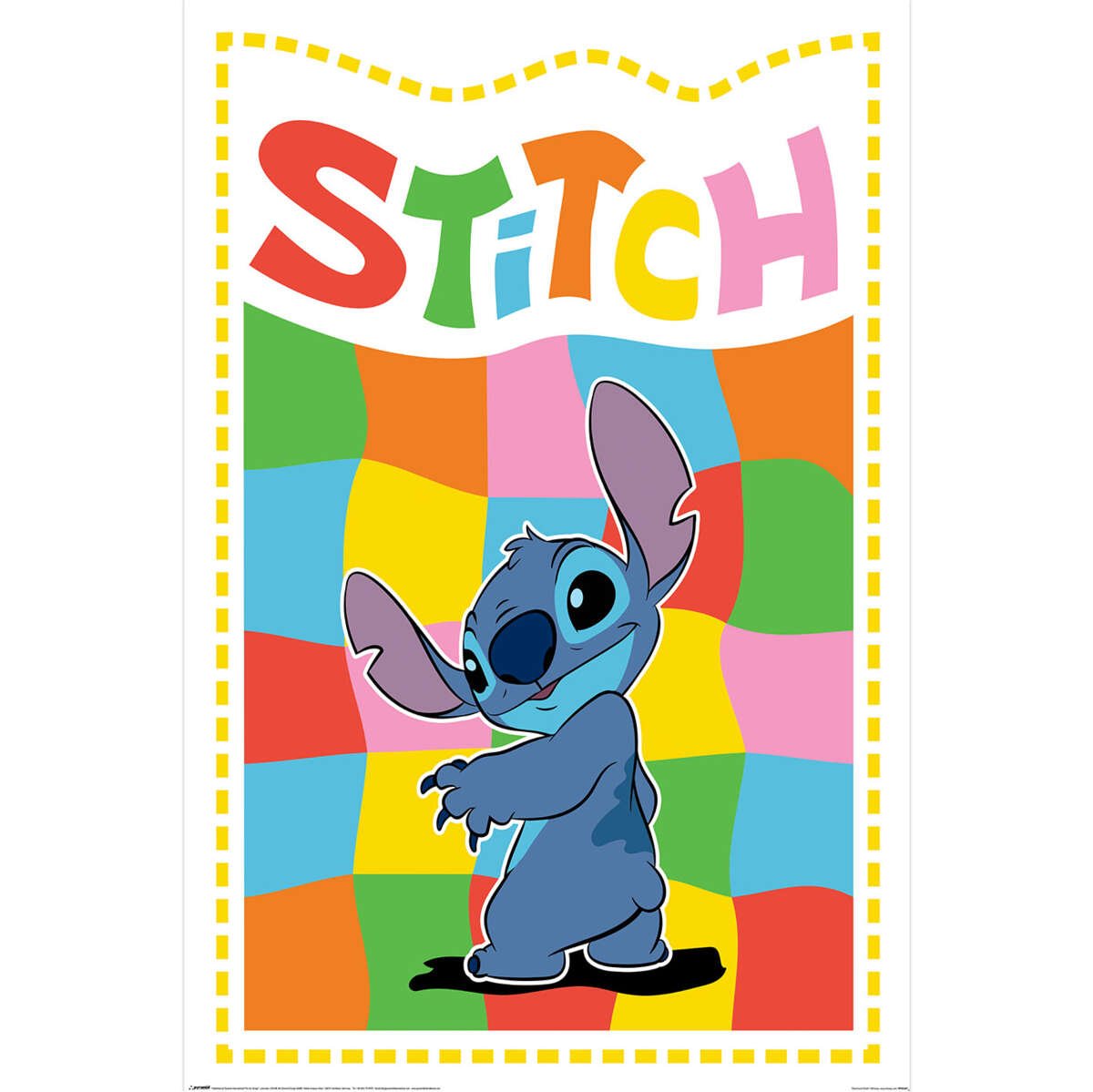 Disney Lilo & Stitch Chequered Stitch plakat