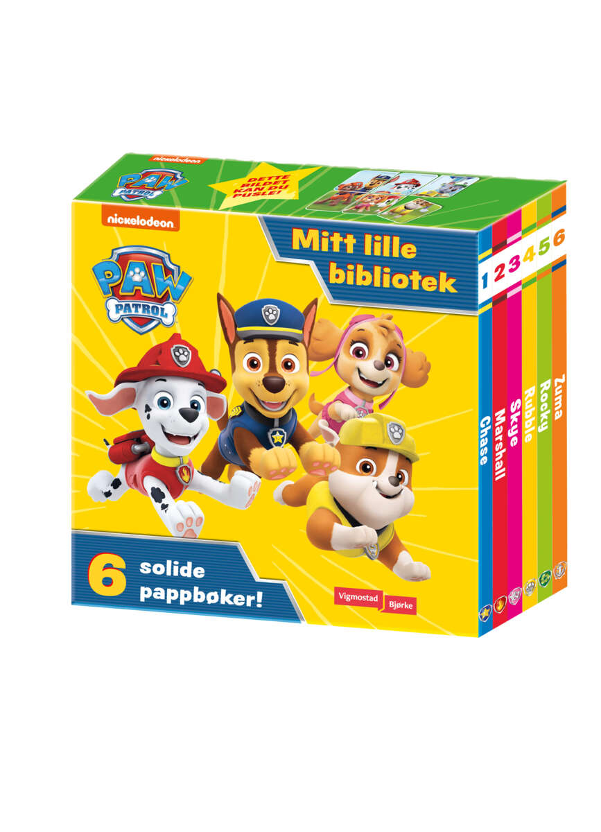 Mitt lille bibliotek: PAW Patrol 6 bøker