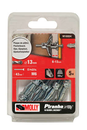 Molly A5 M18004 M6 gipsplugg Ø13 x 43 mm