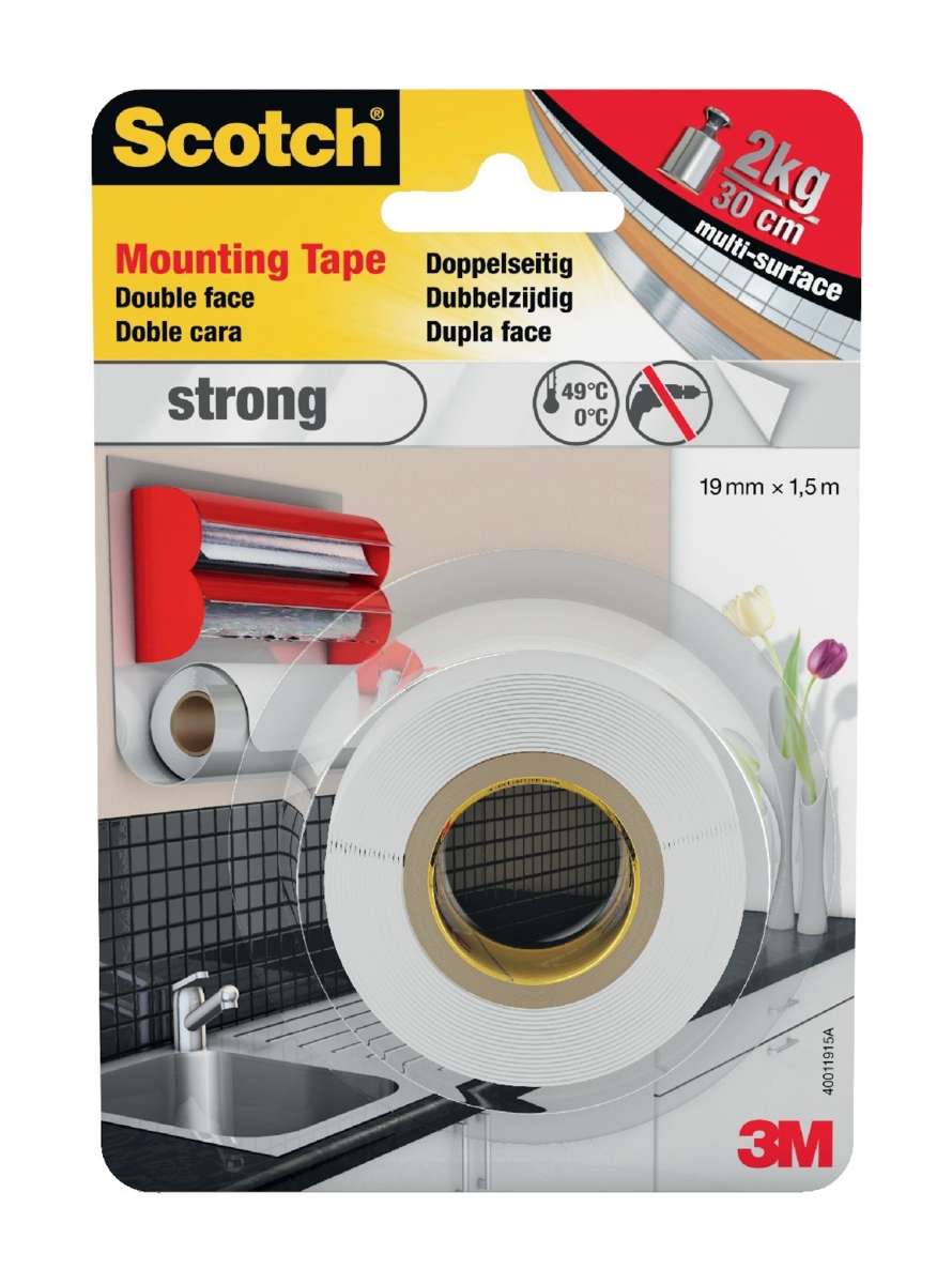 Scotch® kraftig monteringstape