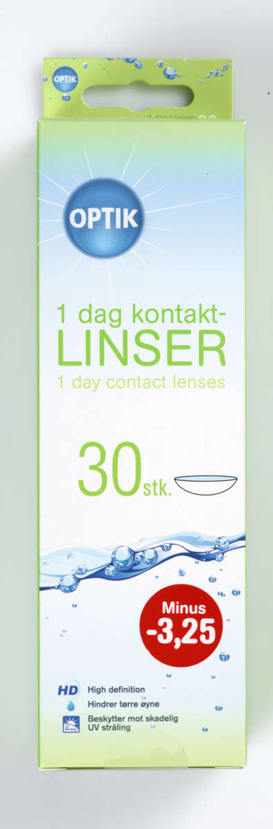 30-pakk hverdagslinser styrke -3,25