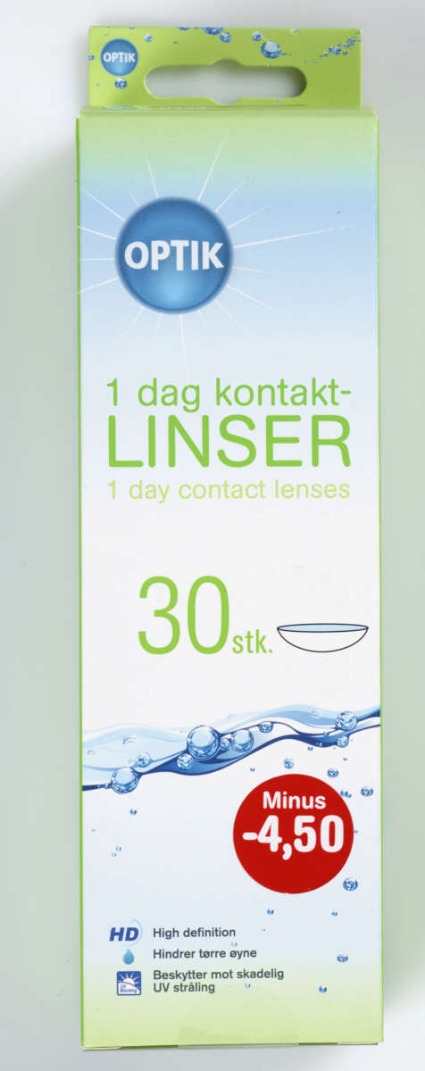 30-pakk hverdagslinser styrke -4,5