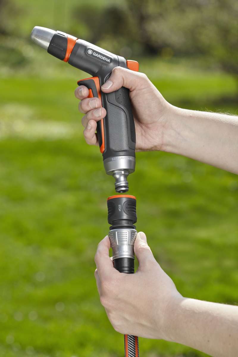 GARDENA Slangekobling Premium Vannstopp
