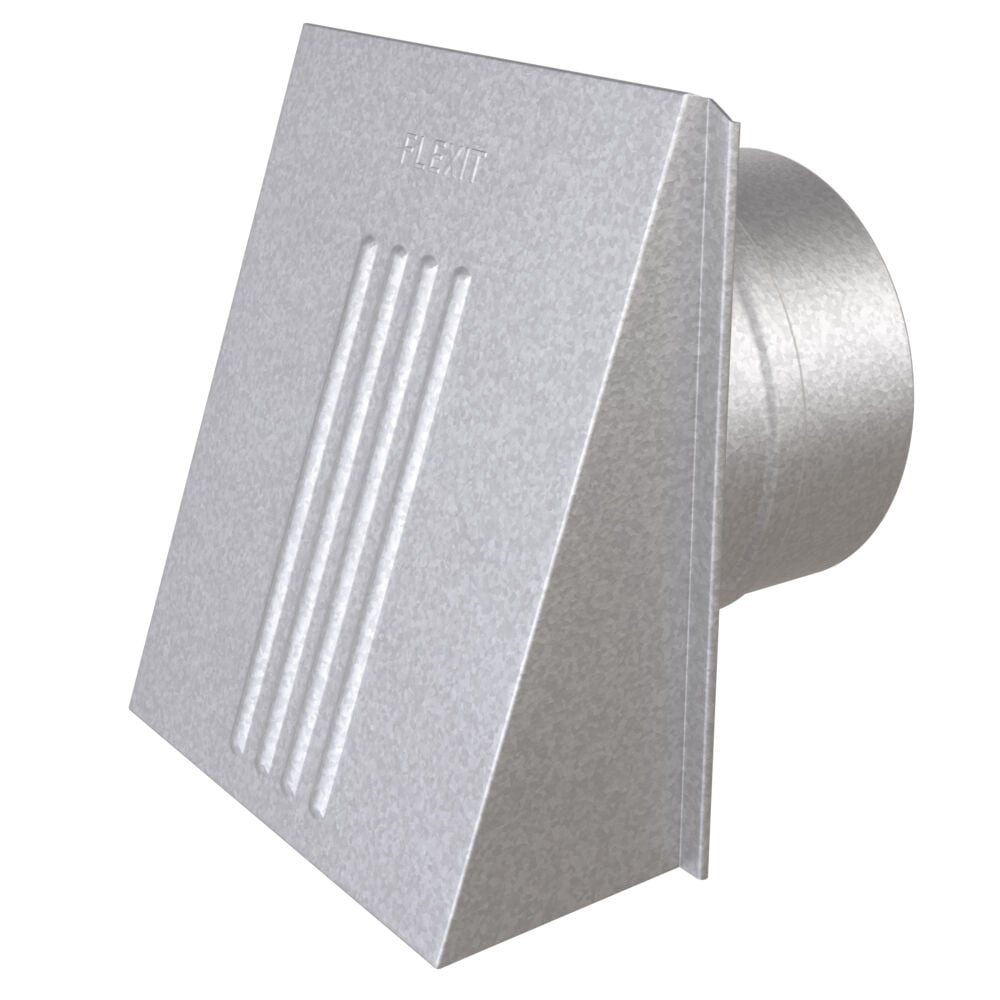 Flexit ventilatorventil m/ kappe og spjeld