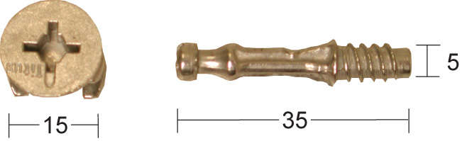 Habo 5654 eksenterboltsett