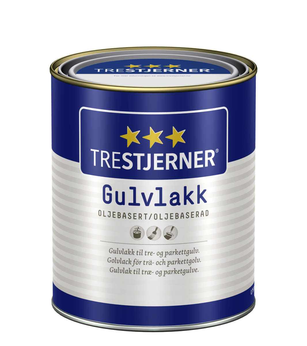 Trestjerner gulvlakk oljebasert halvblank