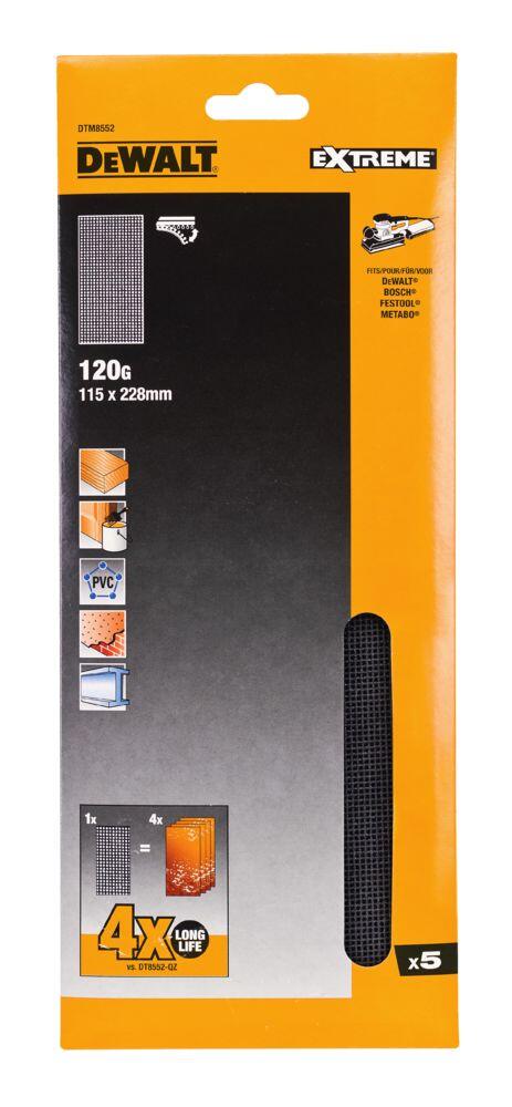 DeWalt DTM8552 slipepapir 120K 5-pk