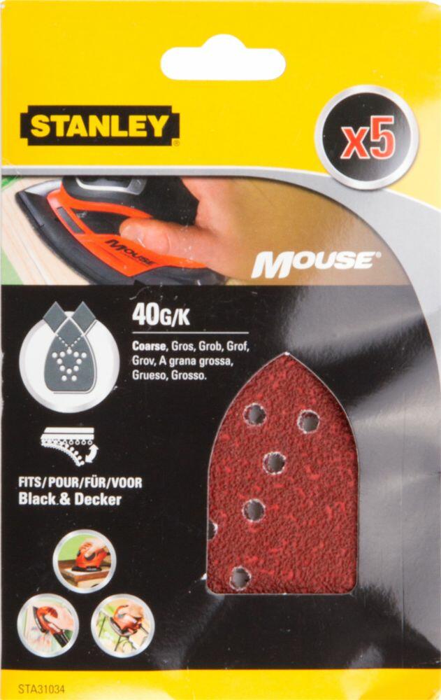 Stanley STA31034 Mouse slipepapir 5-pk