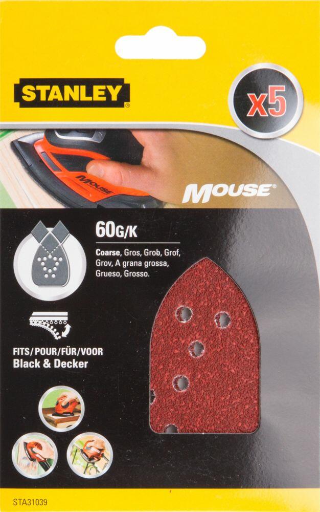Stanley STA31039 Mouse slipepapir 5-pk