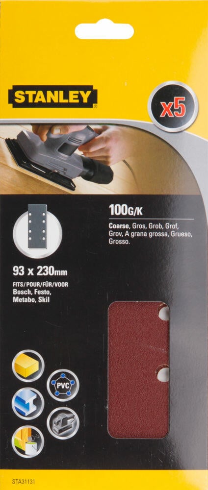 Stanley STA31131 slipepapir 5-pk