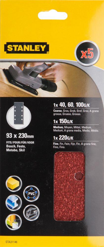 Stanley STA31136 slipepapir 5-pk