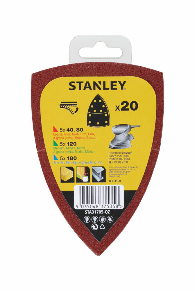 Stanley STA31705 slipepapir  20-pk