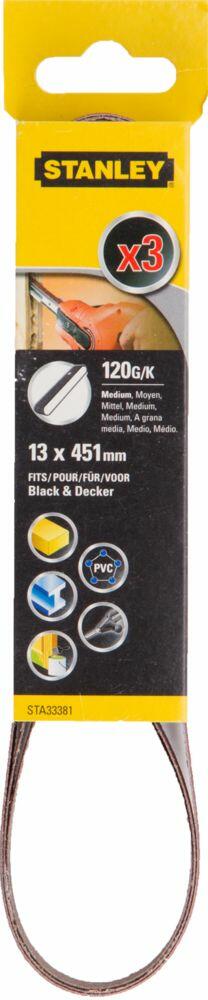 Stanley STA33381 slipebånd 3-pk