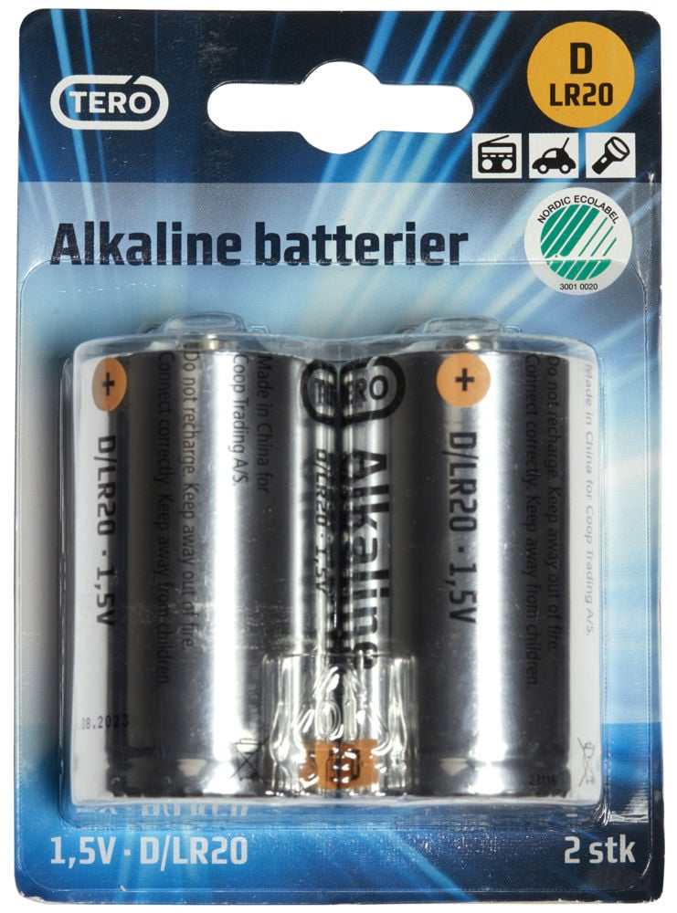 Tero batterier D LR20 batterier