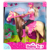 Produkt miniatyrebild Steffi Riding Tour dukke med hest