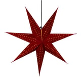 Produkt miniatyrebild Edge papirstjerne rød velour