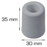 Produkt miniatyrebild Dørstopper gummi 35mm
