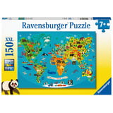 Produkt miniatyrebild Ravensburger Puzzle Animal World Map puslespill