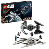 Produkt miniatyrebild LEGO® Star Wars™ Mandaloriansk Fang-stjernejager mot TIE Interceptor™ 75348