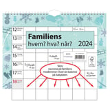 Produkt miniatyrebild Veggkalender Familiens Hvem, Hva, Når 2024