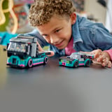 Produkt miniatyrebild LEGO® City Racerbil og transporttrailer 60406