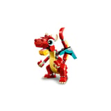 Produkt miniatyrebild LEGO® Creator Rød drage. 3-i-1 lekesett med dyr 31145