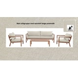 Produkt miniatyrebild Røst sofagruppe med vanntett beige putetrekk