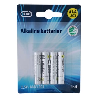 Tero AAA batterier 4pk