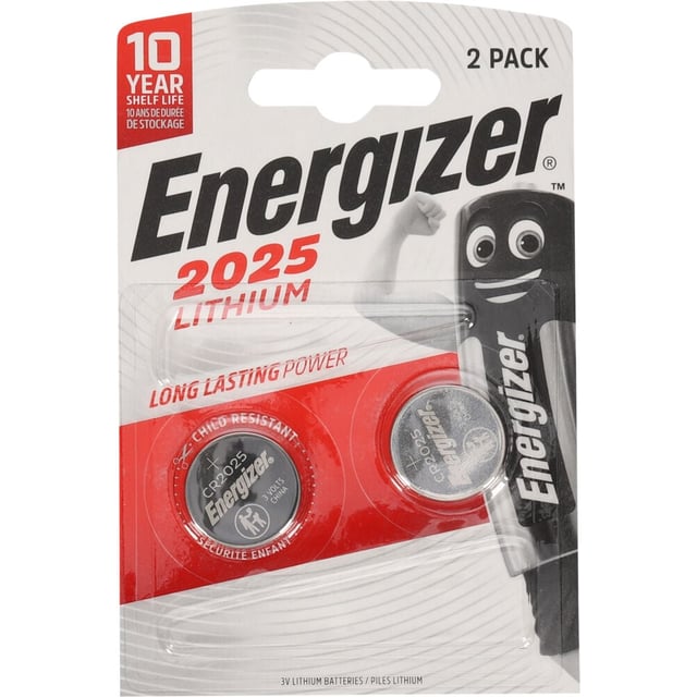 Energizer® Lithium  CR2025 batterier