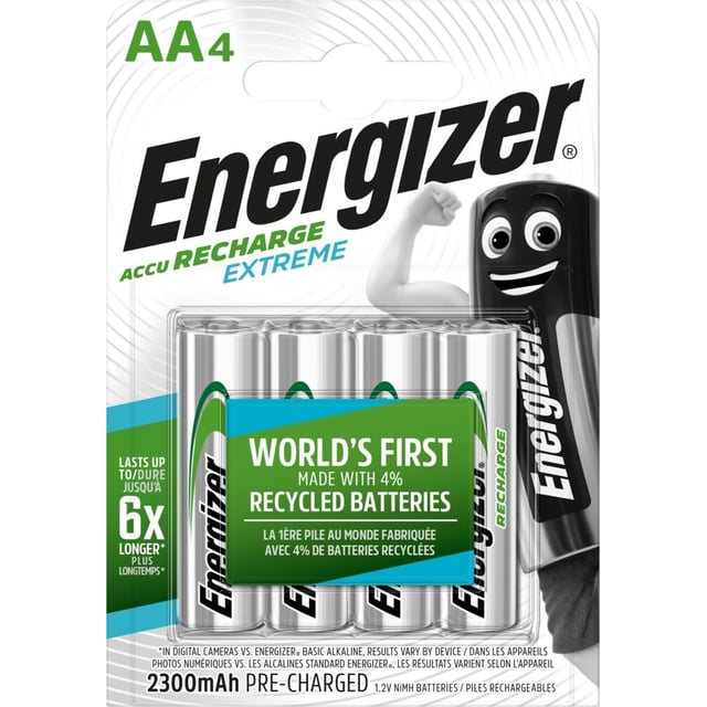 Energizer® AccuRecharge Extreme batterier