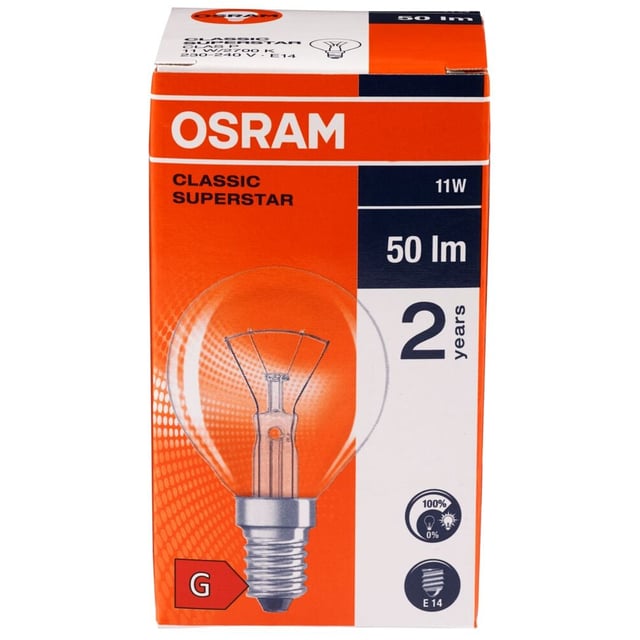 Osram classic lyspære P 11W E14