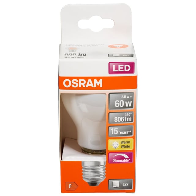 Osram LED Retrofit Classic A dimbar matt pære
