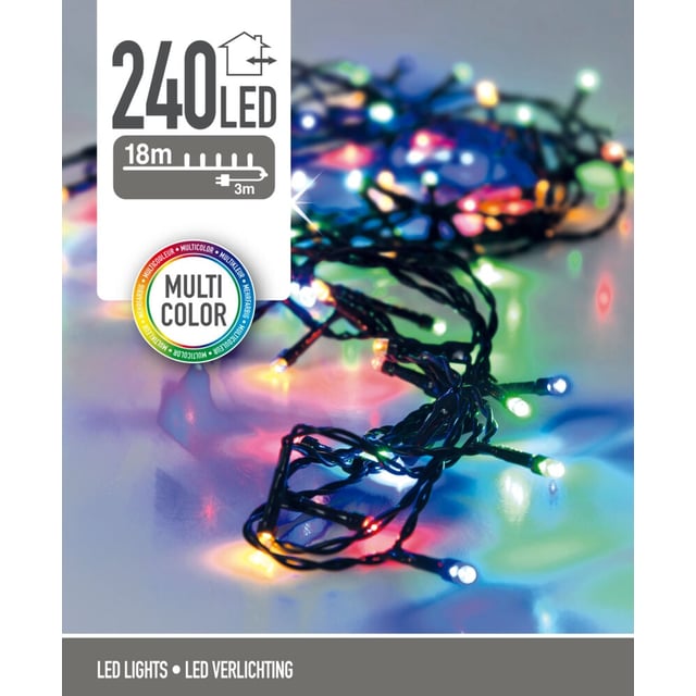 Lysslynge med 240 fargede LED-lys