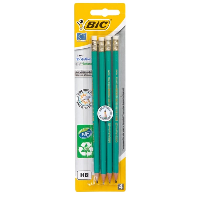 BiC blyant med viskelær