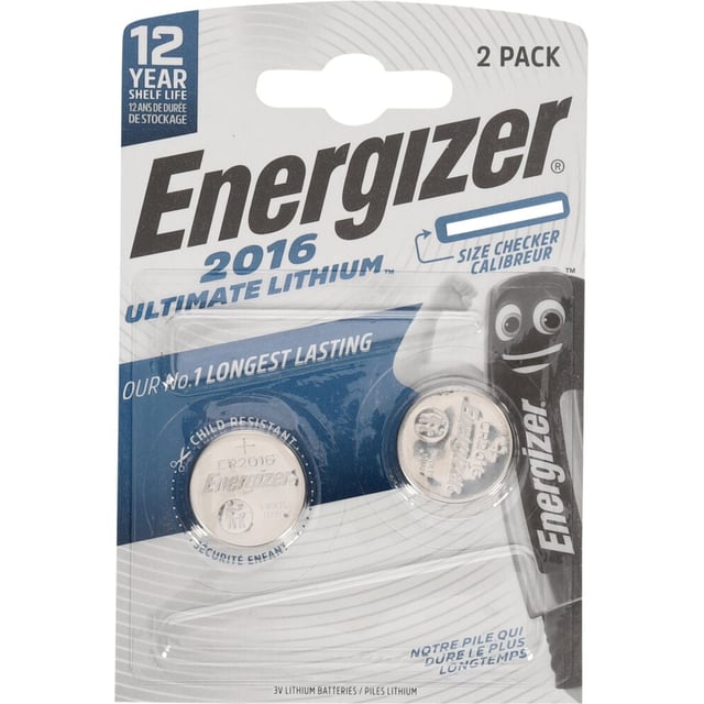 Energizer® CR2016 Lithium Performance batterier