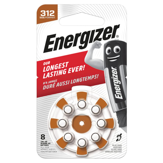Energizer® høreapparatsbatterier 312