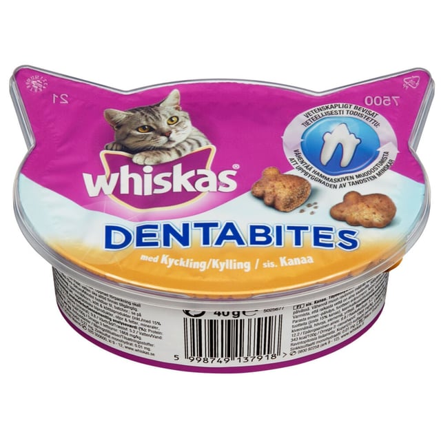 Whiskas Dentabites Kylling 40g