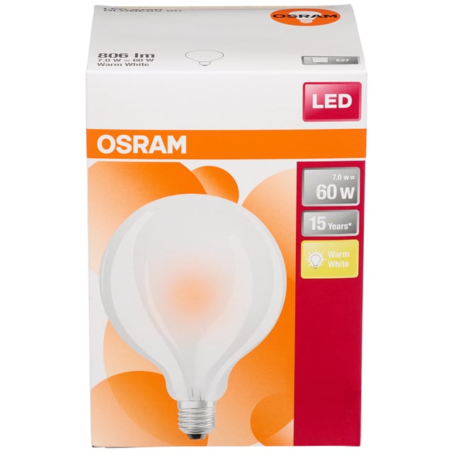 Osram LED Retrofit Classic globe pære
